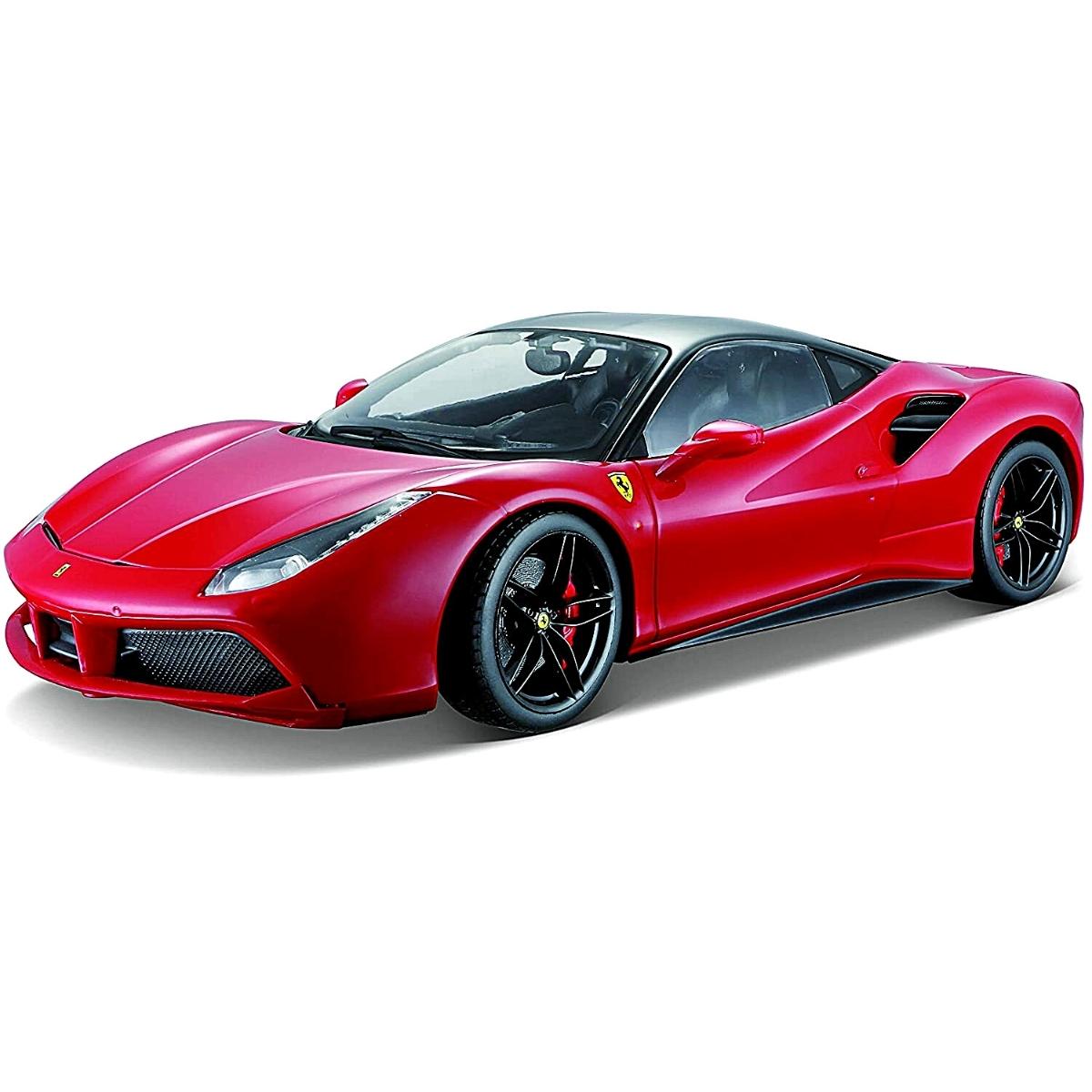 ミニカー Bburago Ferrari 488 GTB 1/18 Miniatura Carro Ferrari 488 Gtb 1/18 Vermelho Bburago 16008