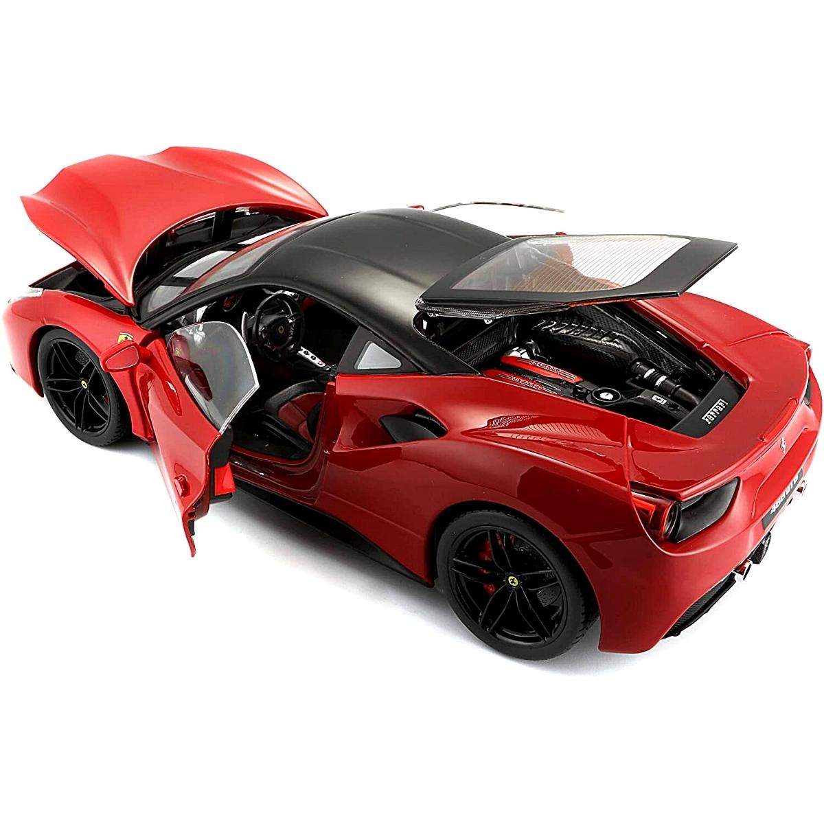 ミニカー Bburago Ferrari 488 GTB 1/18 Miniatura Carro Ferrari 488 Gtb 1/18 Vermelho Bburago 16008