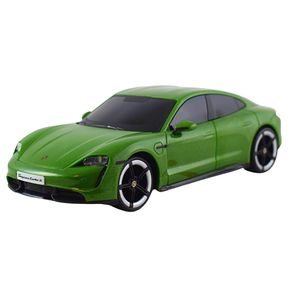 Miniatura-Carro-Com-Luz-e-Som-Porsche-Taycan-Turbo-S-2019-1-24-Verde