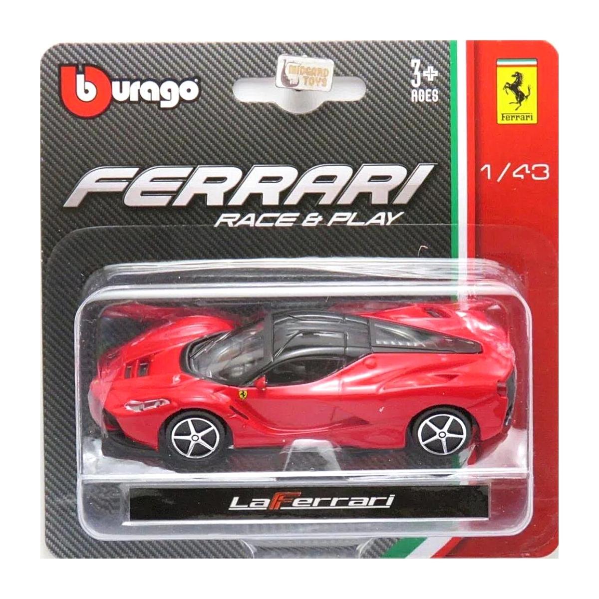 Miniatura Carro Ferrari Laferrari Aperta 1/43 Vermelho Bburago