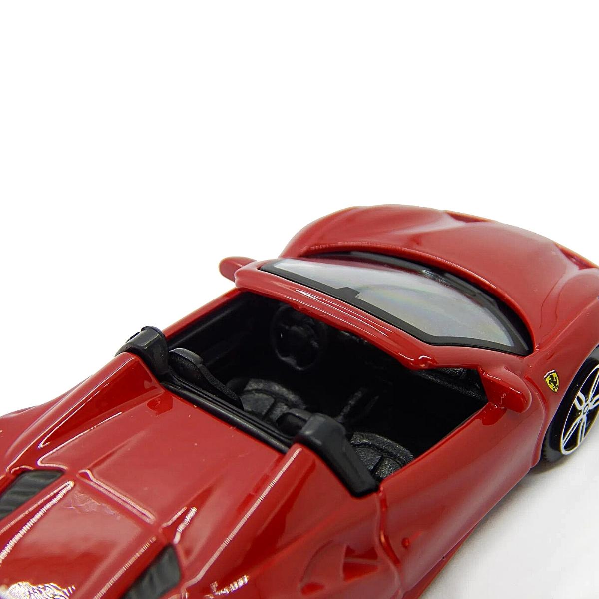 Miniatura Carro Ferrari 488 Spider 1/43 Vermelho Bburago 36001