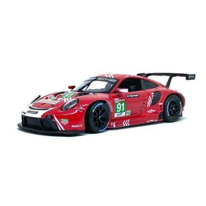 Miniatura-Carro-Porsche-911-RSR-Le-Mans-2020-1-24-Vermelho