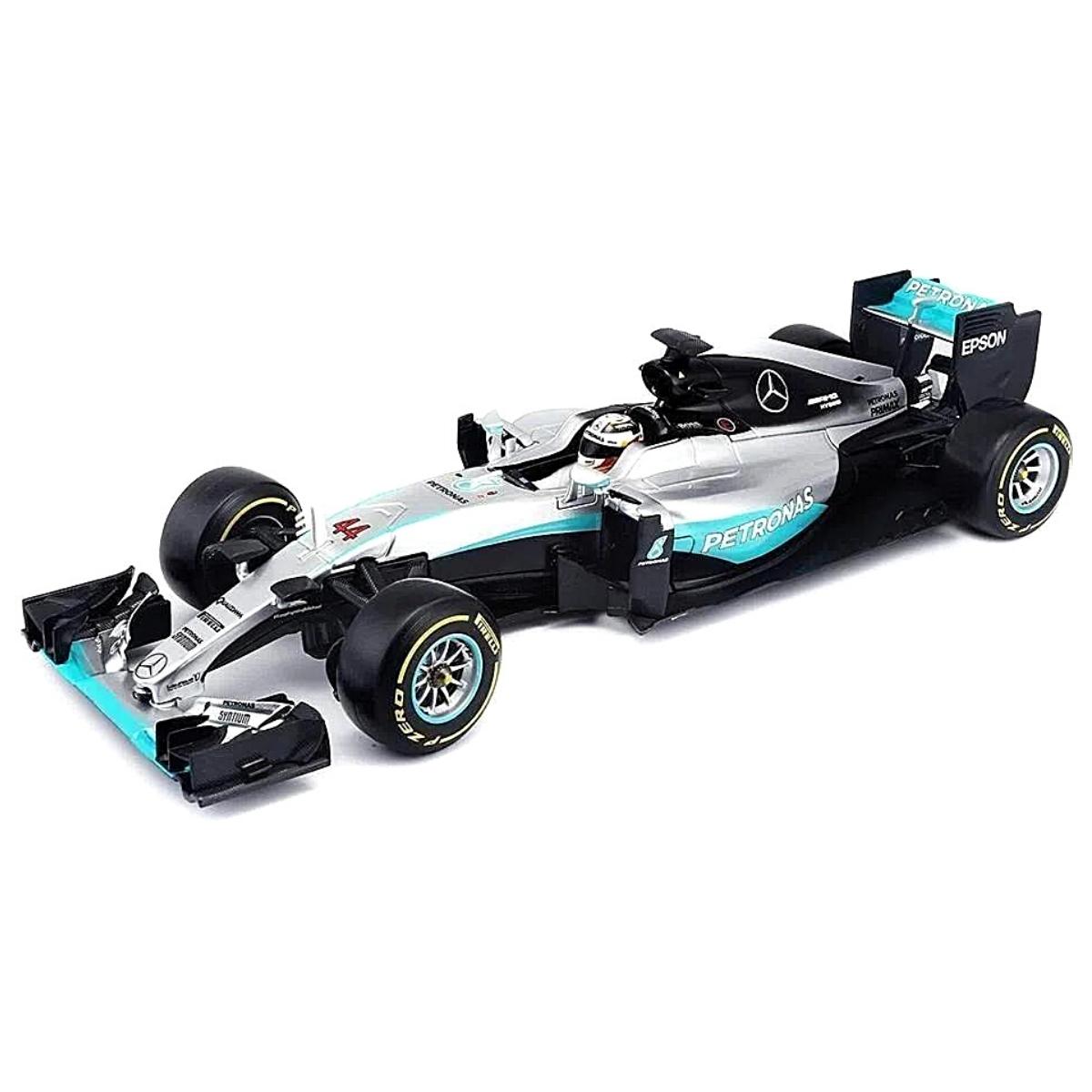 Miniatura Carro F1 Mercedes W07 Hybrid 2017 1/18 Hamilton Bburago