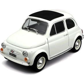 Miniatura-Carro-Fiat-500-F-1965-1-18-Branco