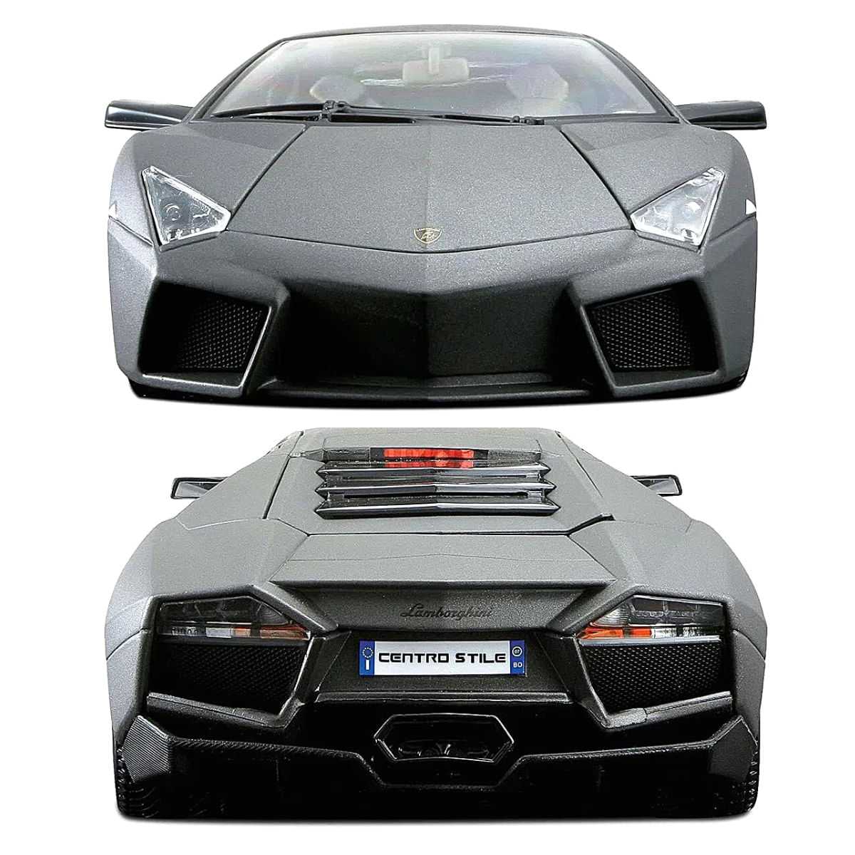 Miniatura Carro Lamborghini Reventón 1/18 Cinza Bburago 11029