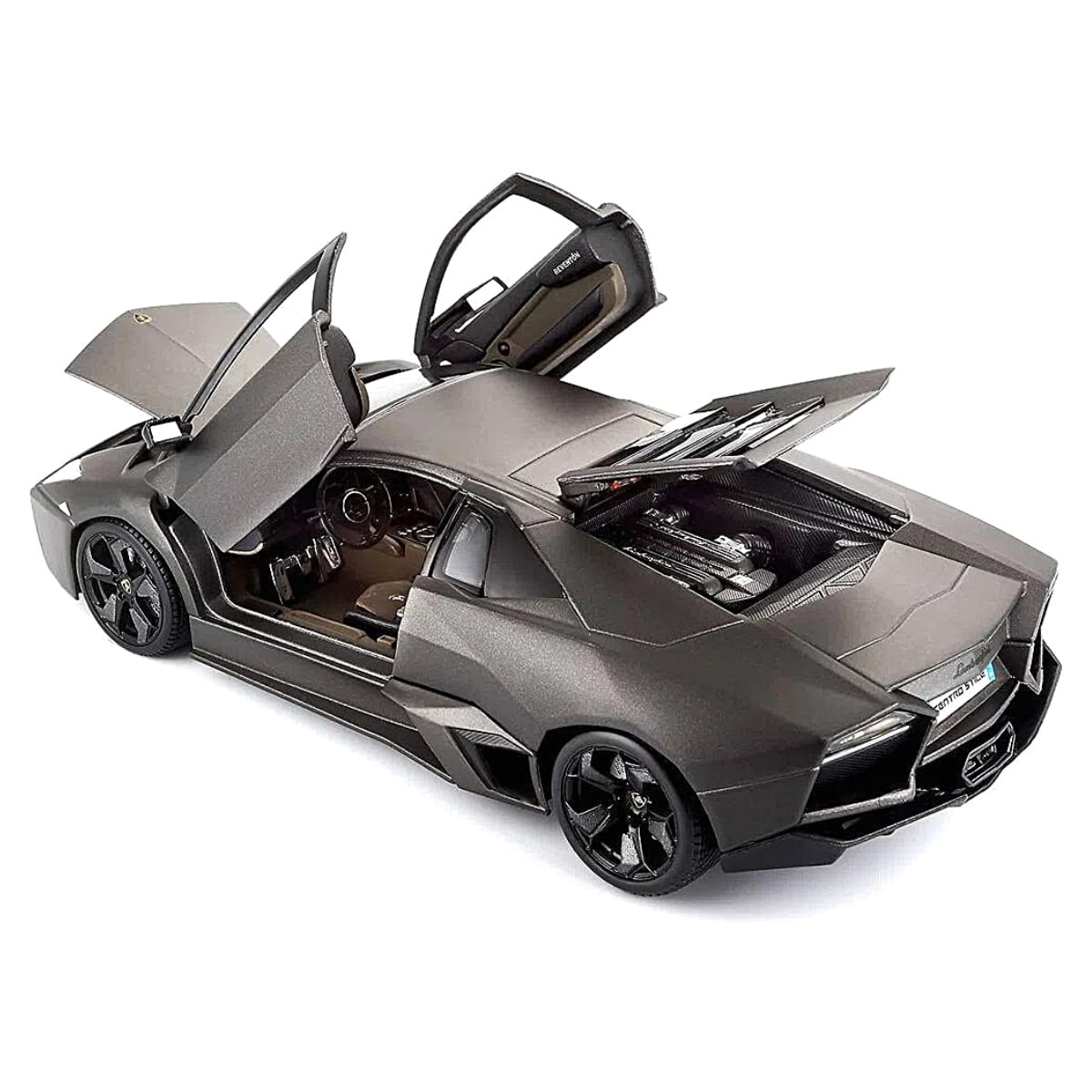 Miniatura Carro Lamborghini Reventón 1/18 Cinza Bburago 11029