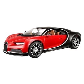 Miniatura-Carro-Bugatti-Chiron-1-18-Vermelho--Preto
