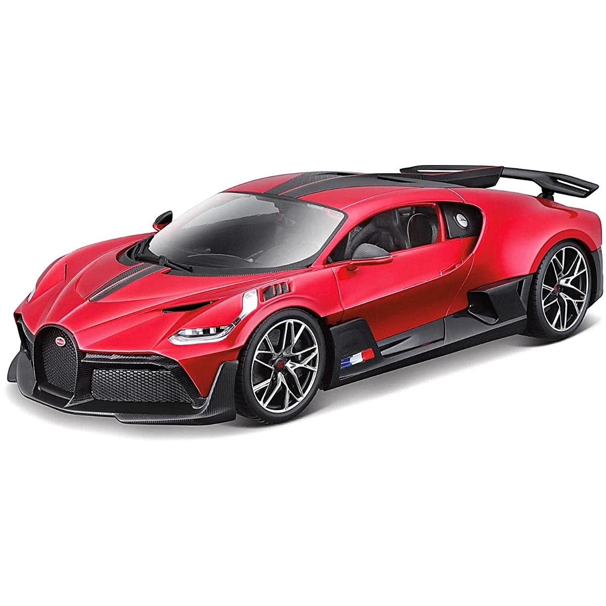 Miniatura Carro Bugatti Divo 2018 1/18 Vermelho Bburago 11045