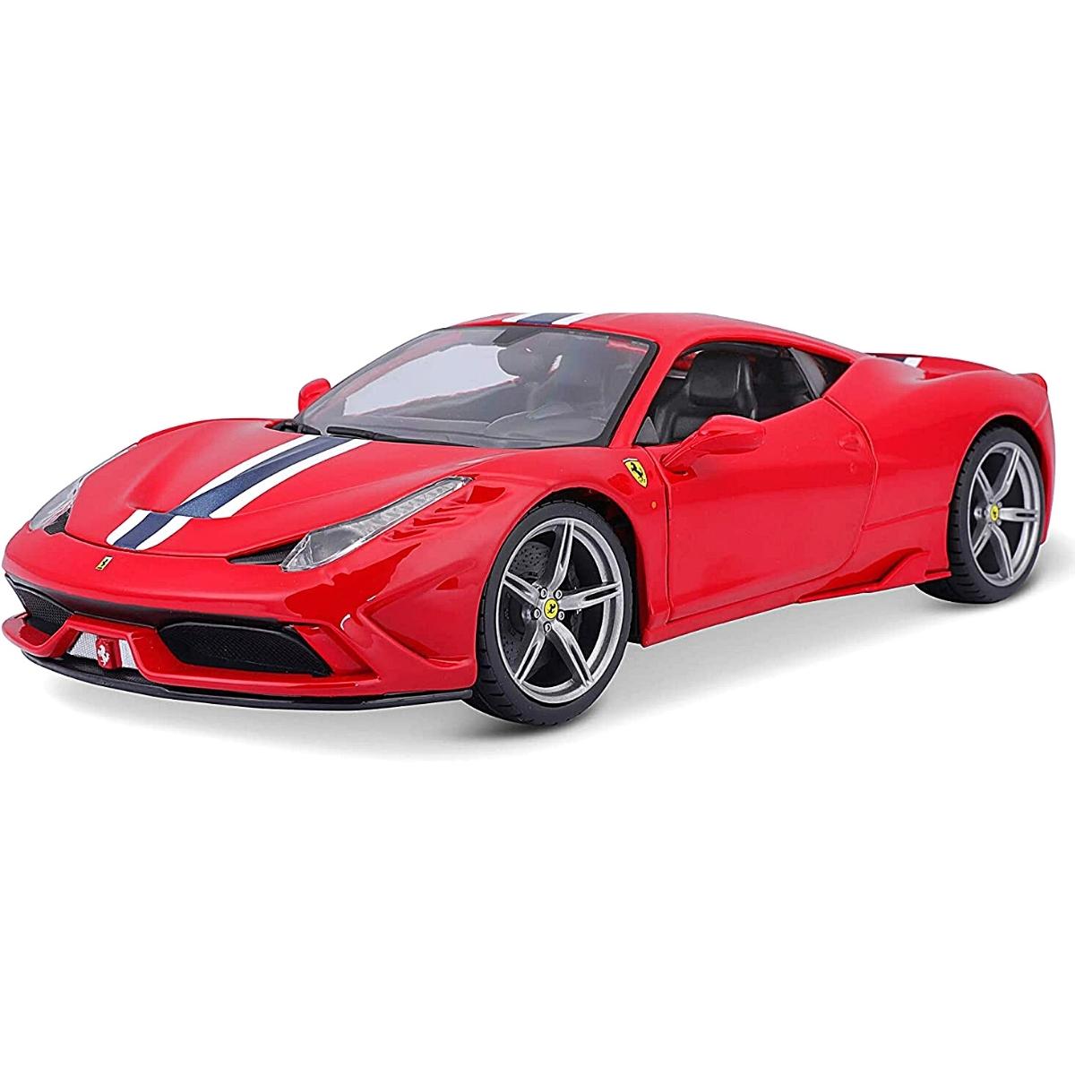 1/18ブラーゴフェラーリ458Specialeレッドカスタム仕様 Miniatura Ferrari 458 Speciale 1/18 Race E Play Vermelha Bburago