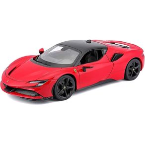 Miniatura-Carro-Ferrari-SF90-Stradale-1-18-Vermelho