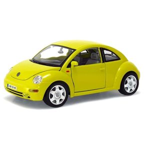 Miniatura-Carro-Volkswagen-New-Beetle-1998-1-18-Amarelo