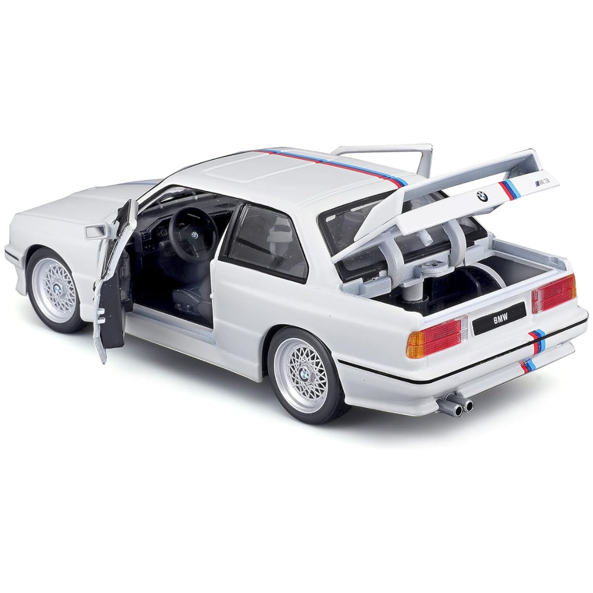 Miniatura Carro Bmw 3 Series M3 1988 1/24 Branco Bburago 21100