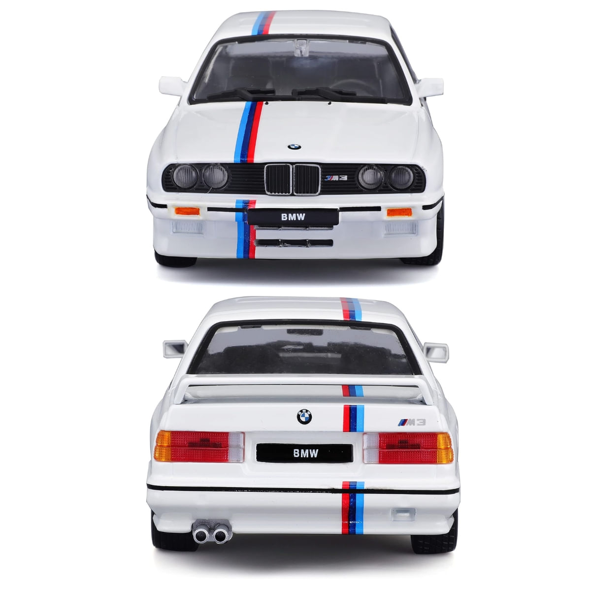 Miniatura Carro Bmw 3 Series M3 1988 1/24 Branco Bburago 21100