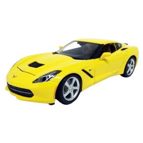 Miniatura-Carro-Corvette-Stingray-2014-1-18-Amarelo