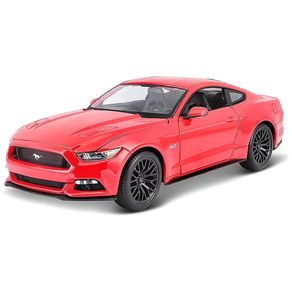 Miniatura-Carro-Ford-Mustang-Gt-2015-1-18-Vermelho