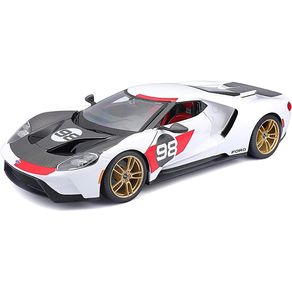 Miniatura-Carro-Ford-GT-Heritage-Series-2021-1-18-Branco