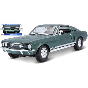 Miniatura-Carro-Ford-Mustang-GTA-Fastback-1967-1-18-Verde