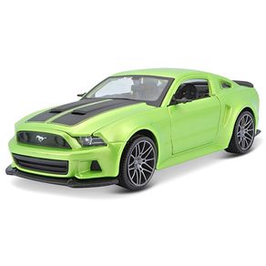 Miniatura-Carro-Ford-Mustang-Street-Racer-2014-1-24-Verde