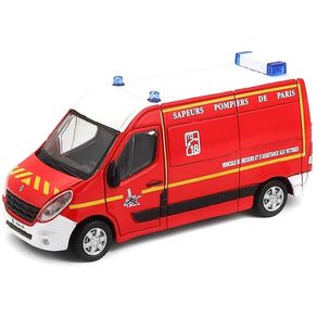 Miniatura-Ambulancia-Renault-Master-1-50-Vermelho