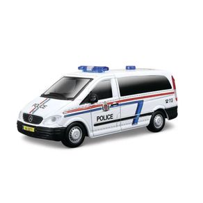 Miniatura---Carro---Mercedes-Benz-Vito---1-50---Bburago-Emergency---BRANCO