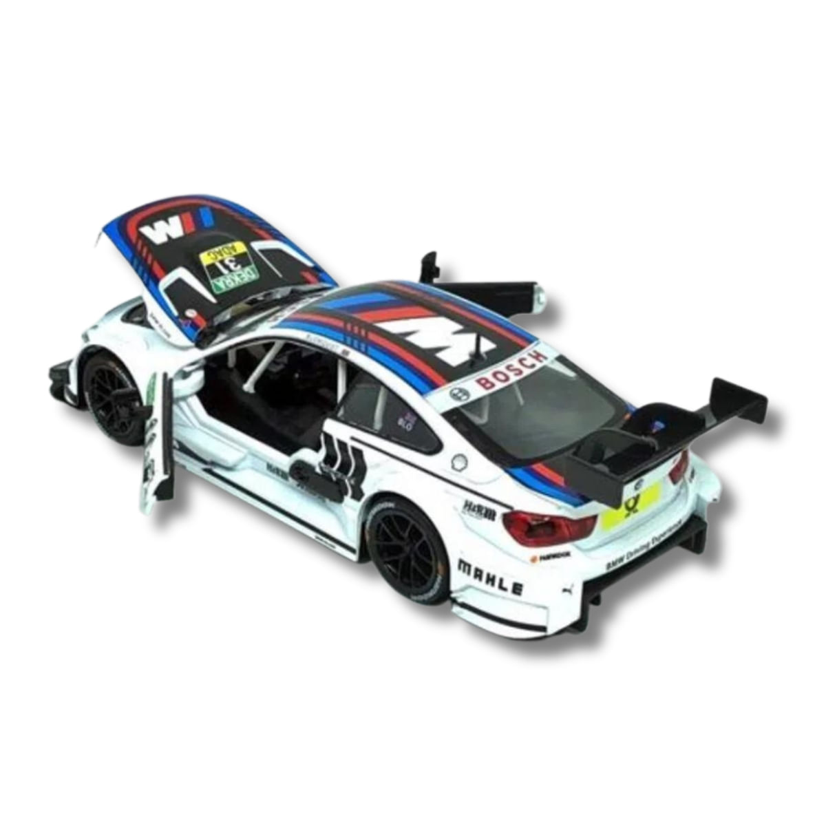 Miniatura Carro Bmw M4 Dtm C/ Luz E Som 1/24 Branco Calif