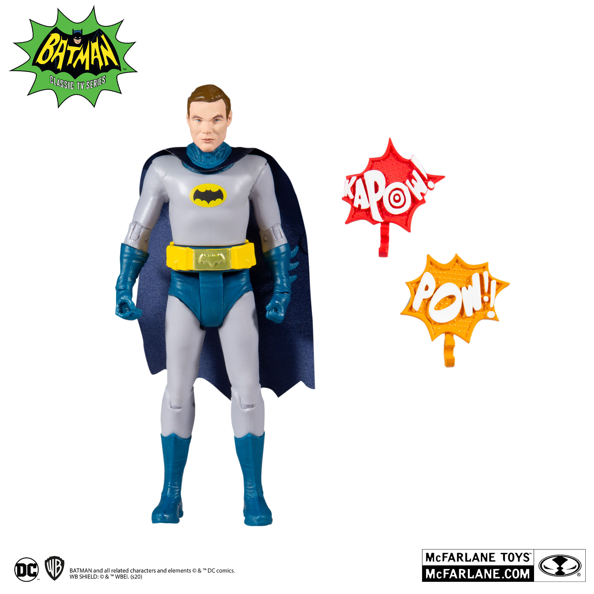Action Figure 15Cm Batman Desmascarado Classic Tv Series Mc