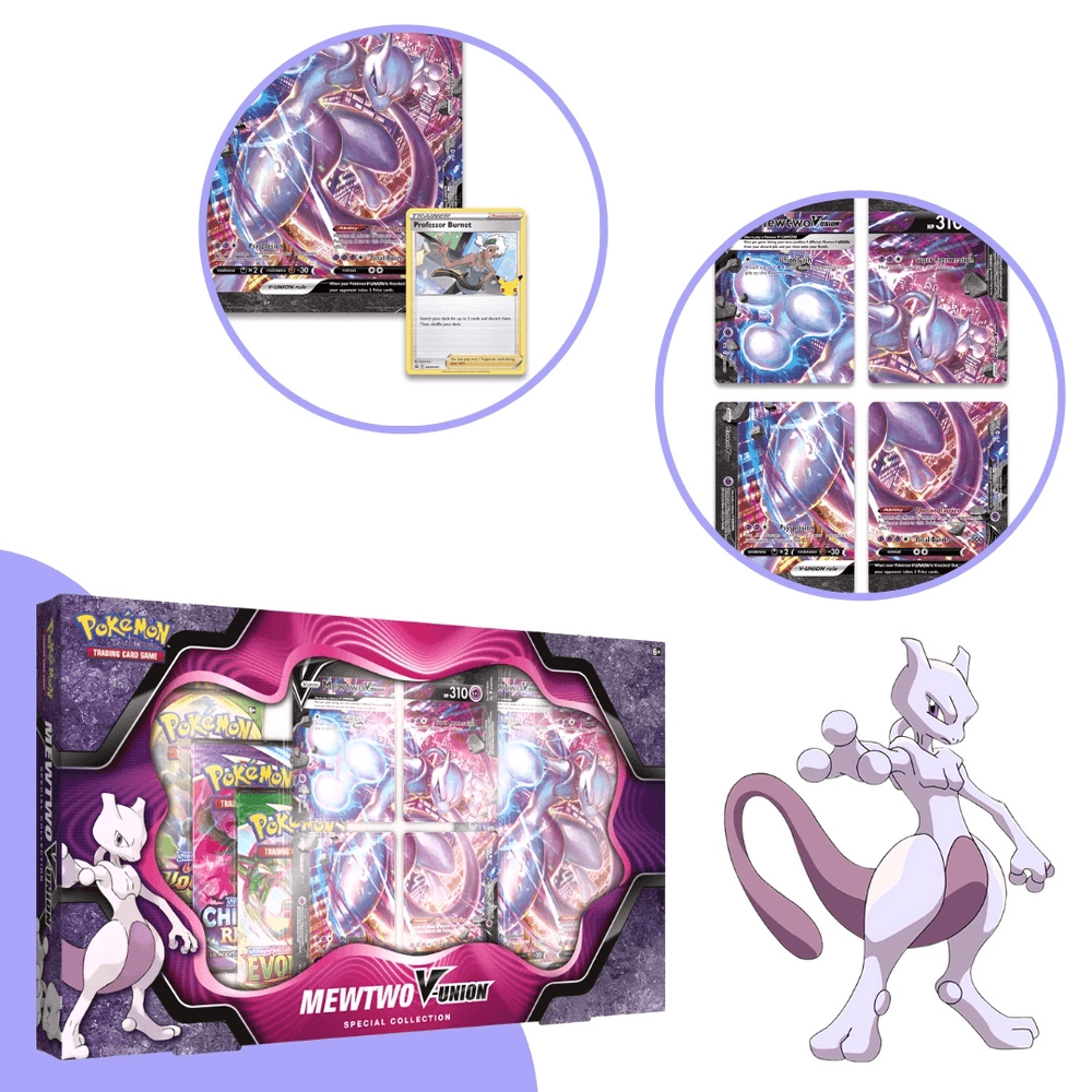 Kit Box Pokémon União-V Greninja, Mewtwo E Zacian Copag 30750