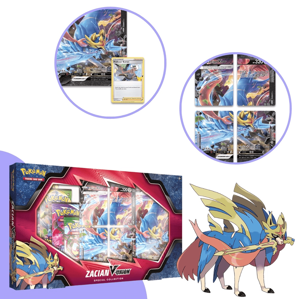 Kit Box Pokémon União-V Greninja, Mewtwo E Zacian Copag 30750