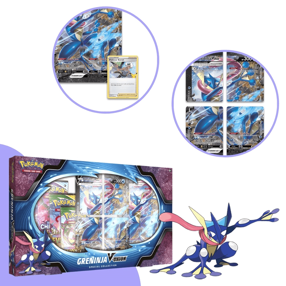 Kit Box Pokémon União-V Greninja, Mewtwo E Zacian Copag 30750