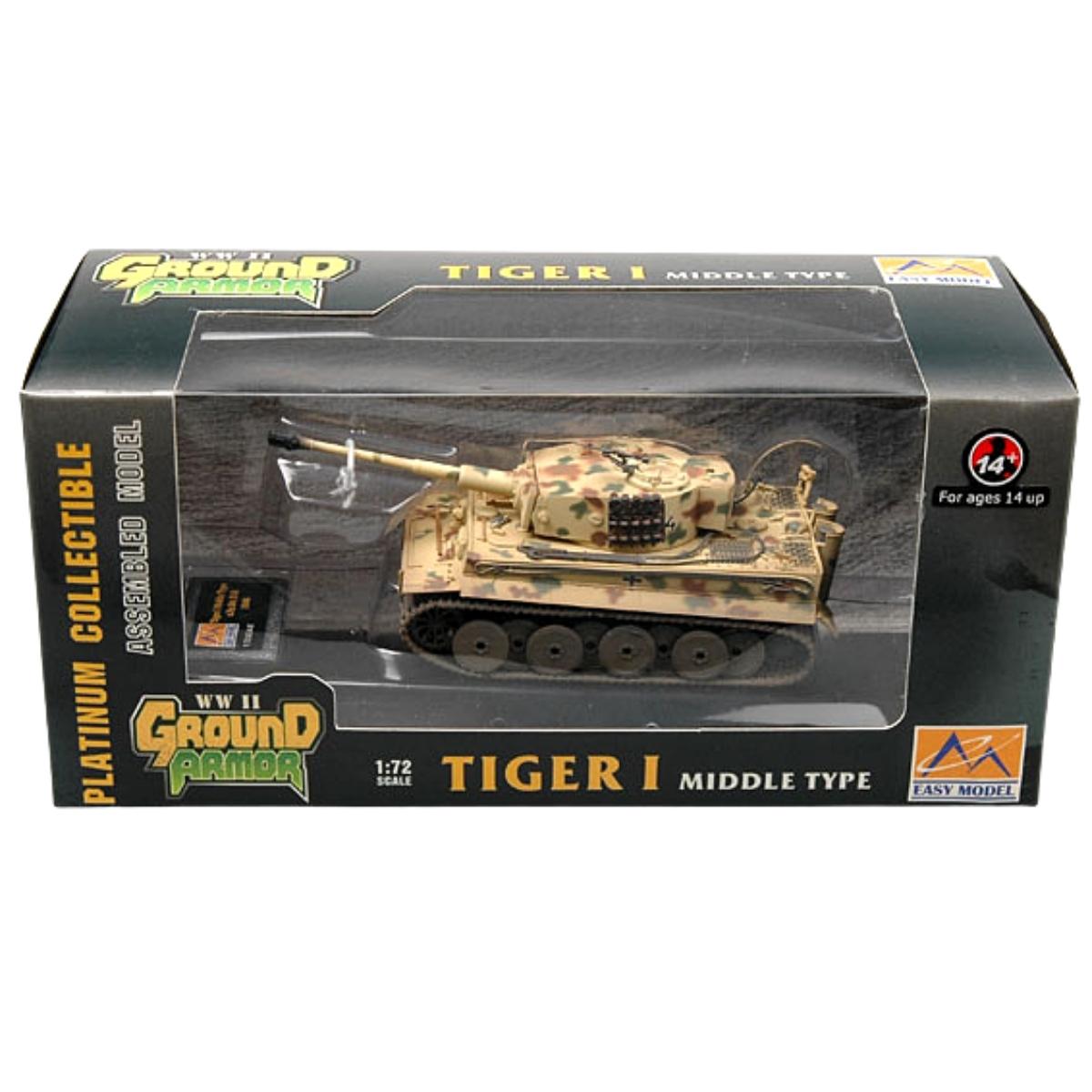 Miniatura Tanque Tiger I Middle Type 1944 1/72 Easy Model Esy Mr