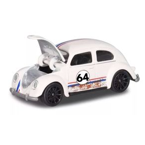 Miniatura-Carro-Volkswagen-Beetle-Fusca-Racing--64-Branco