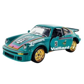 Miniatura-Carro-Porsche-934-Vaillant-1-64-Verde