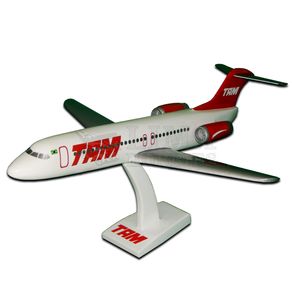Miniatura-Aviao-de-Madeira-Fokker-100-Tam