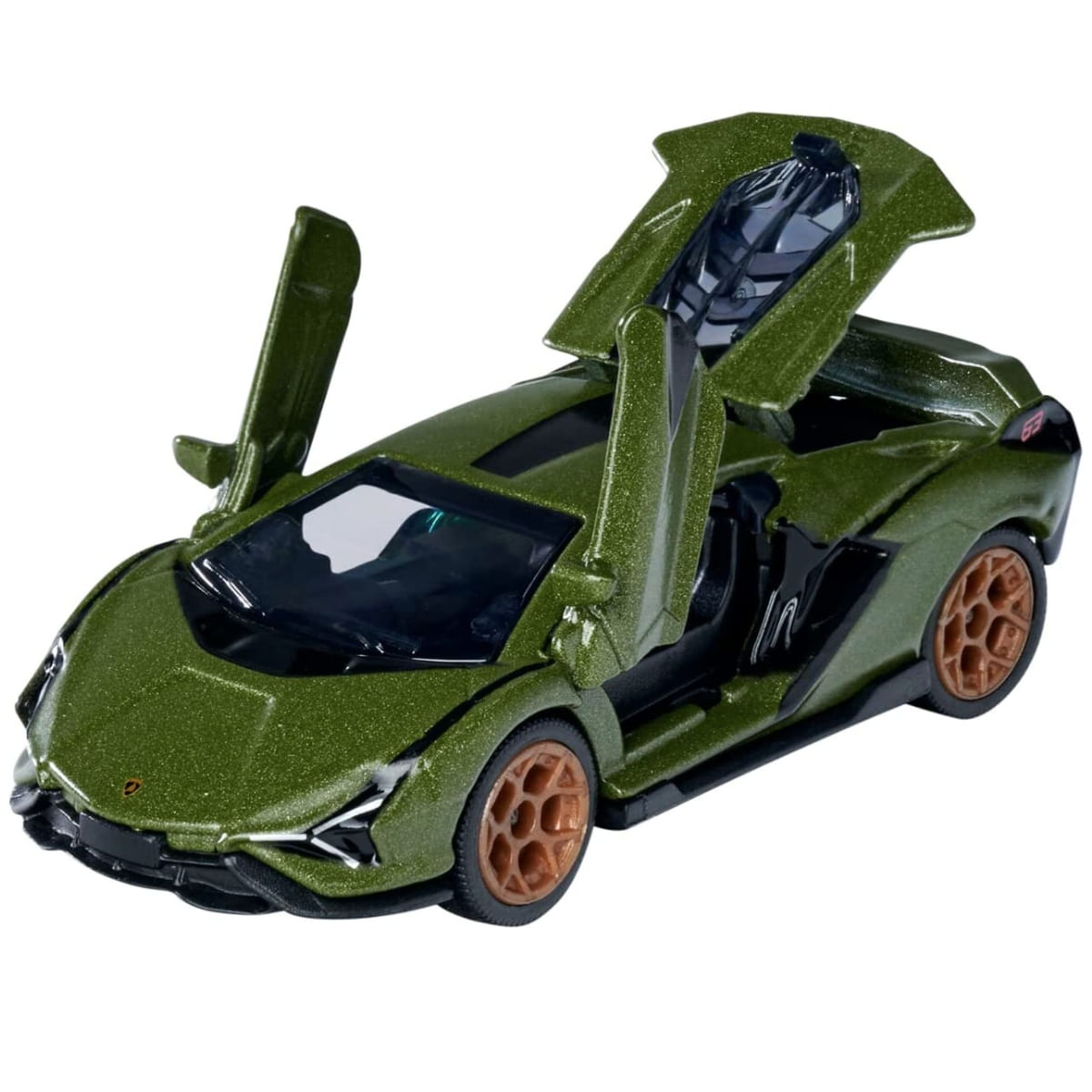 Miniatura Carro Lamborghini Sian Fkp 37 1/64 Verde Majorette