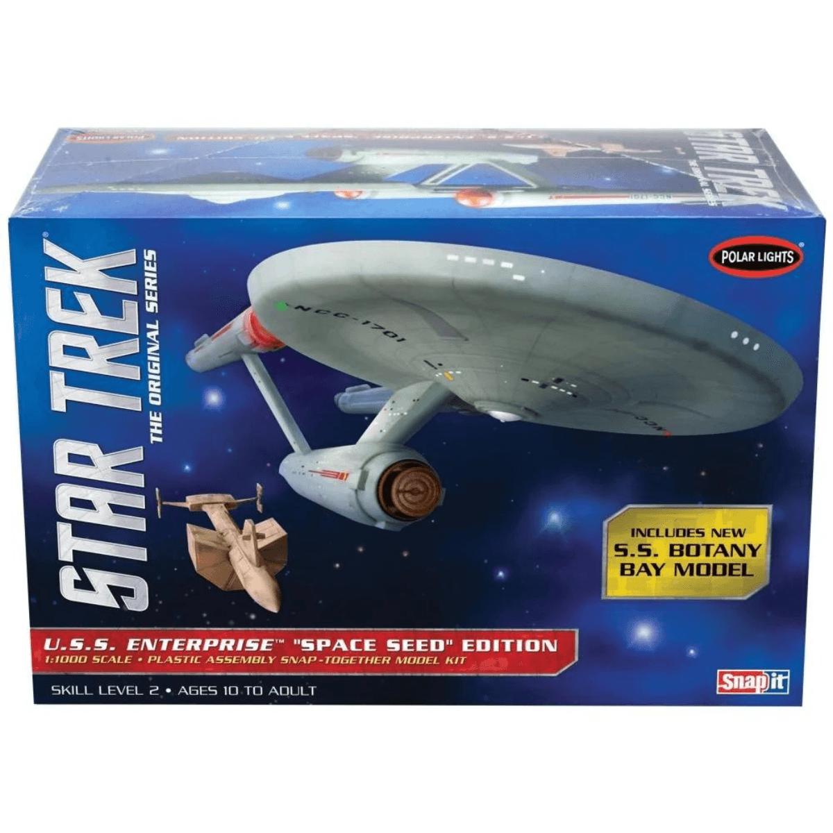 Kit Plástico Star Trek Uss Enterprise Space Seed 1/1000 Polar