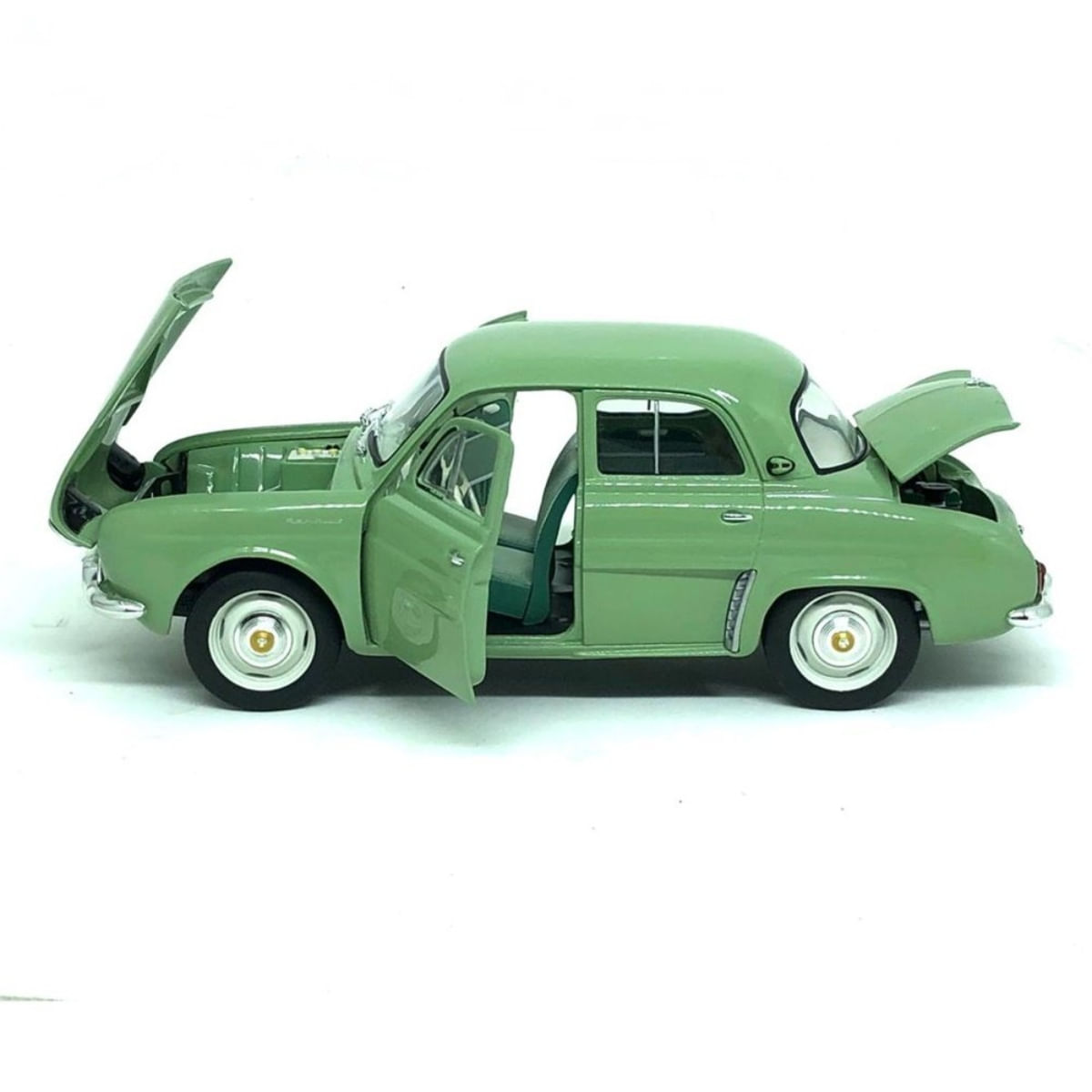 Miniatura Carro Renault Dauphine 1958 1/18 Verde Norev Nor185167
