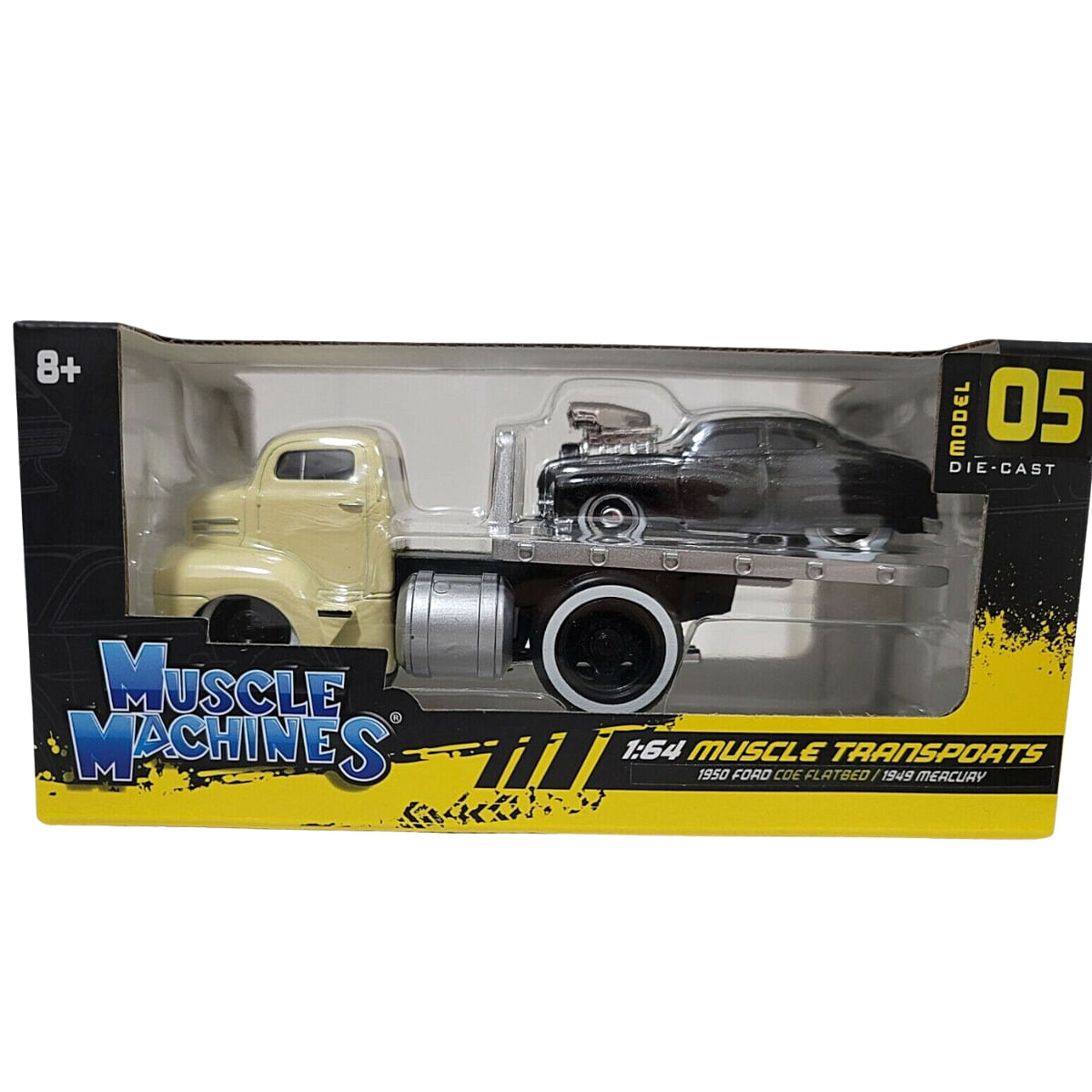 Miniatura Reboque Ford Coe Flatbed 1950 Com Mercury 1949 1/64