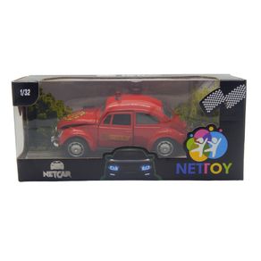 Miniatura-Carro-Volkswagen-Fusca-Policia-1-32-Vermelho