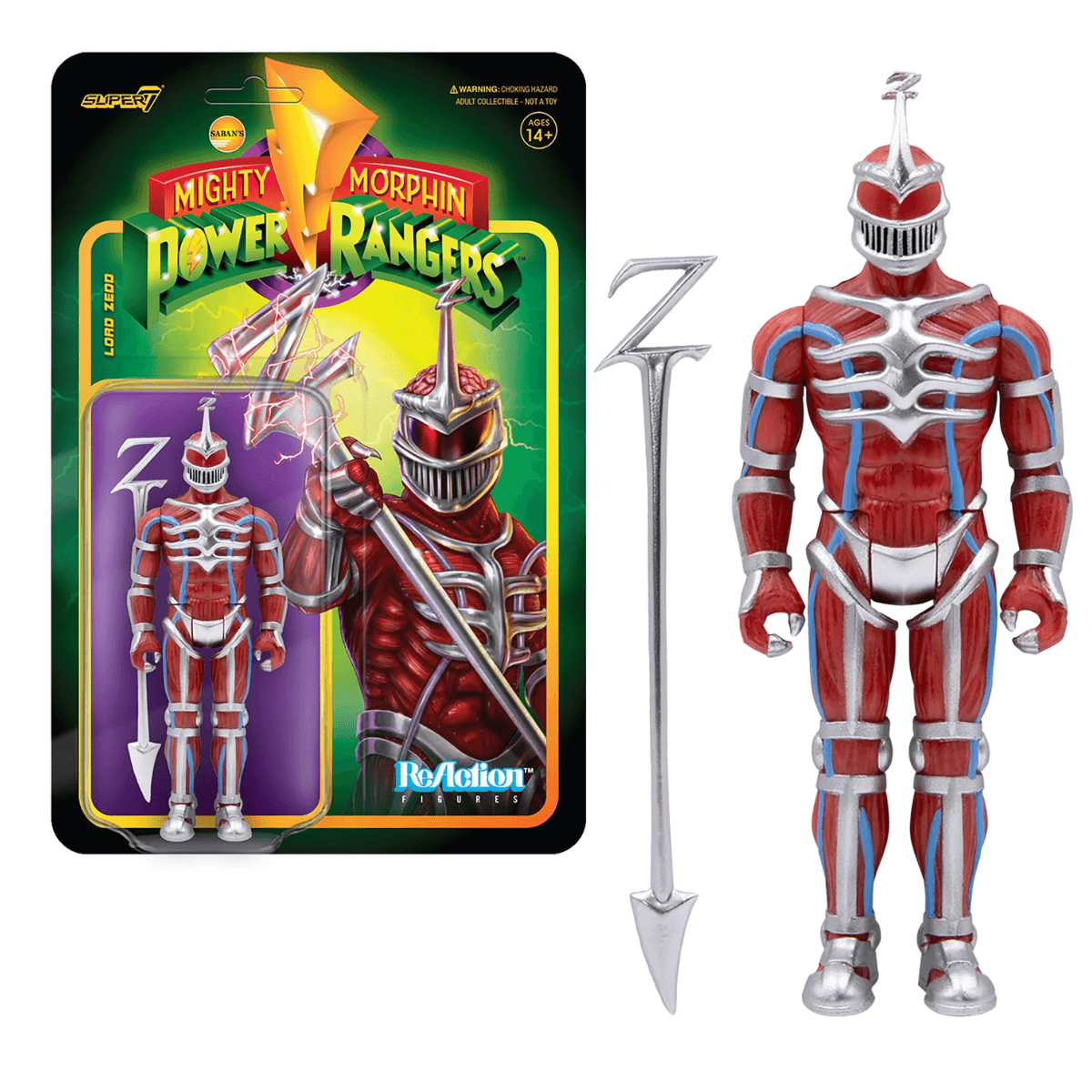 Reaction 10Cm Power Rangers Mighty Lord Zedd Super 7 - limahobbies