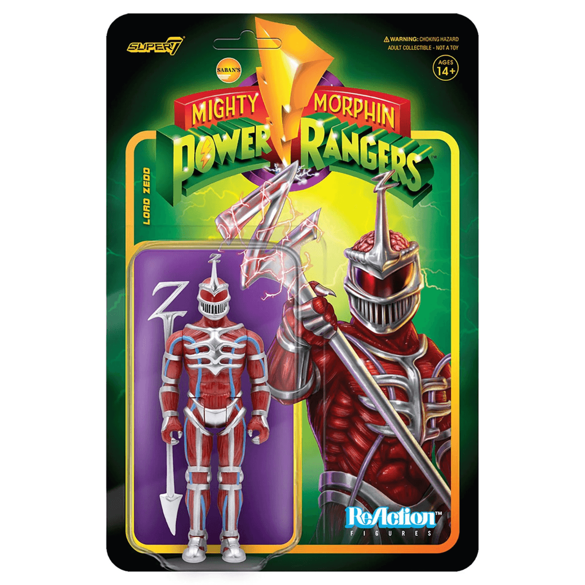 Reaction 10Cm Power Rangers Mighty Lord Zedd Super 7 - limahobbies
