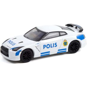 Miniatura-Carro-Nissan-GTR-R35-Policia-2014-Hot-Pursuit-Serie-40-1-64