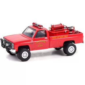 Miniatura-Carro-Chevrolet-C20-Custom-Lawrenceburg-1986-1-64-Vermelho