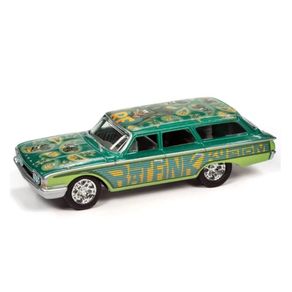 Miniatura-Carro-Ford-Country-Squire-1960-Rat-Fink-Kustom-1-64