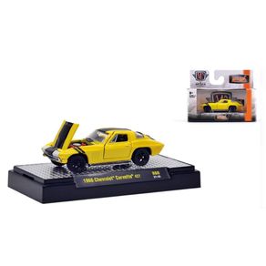 Miniatura-Carro-Chevrolet-Corvette-427-1966-1-64-Amarelo