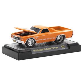 Miniatura-Carro-Chevrolet-El-Camino-SS-454-1970-1-64-Laranja