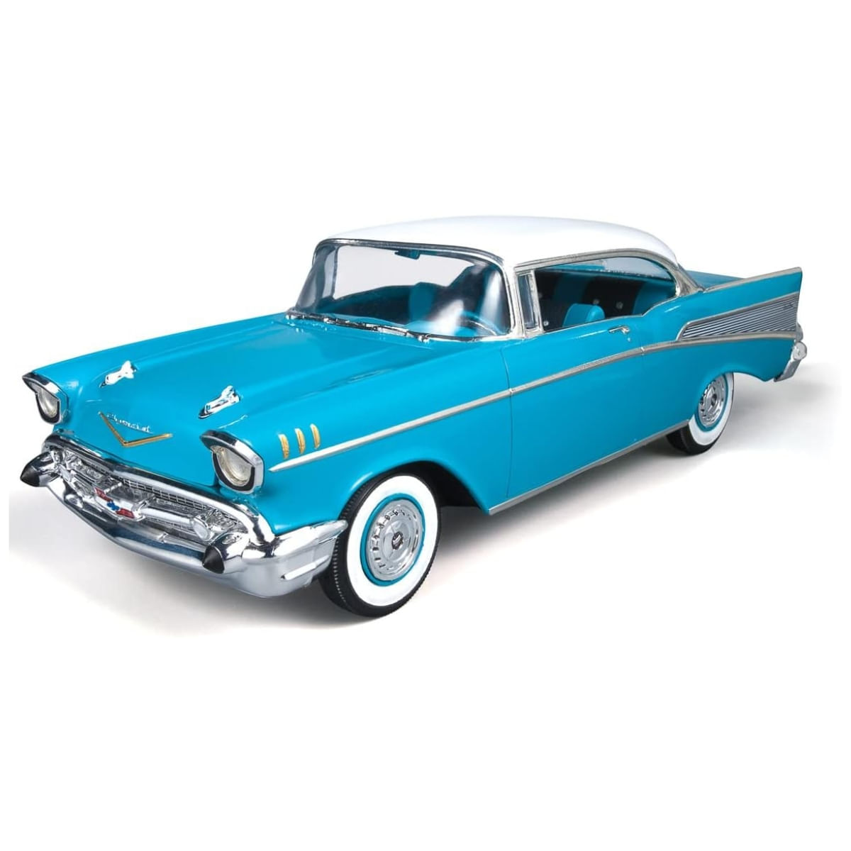 Kit Plástico Carro Chevy Bel Air 1957 1/25 Azul Amt 638M - limahobbies