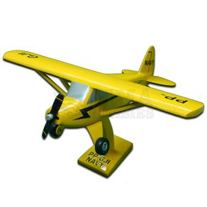 Miniatura-Aviao-de-Madeira-Piper-Amarelo