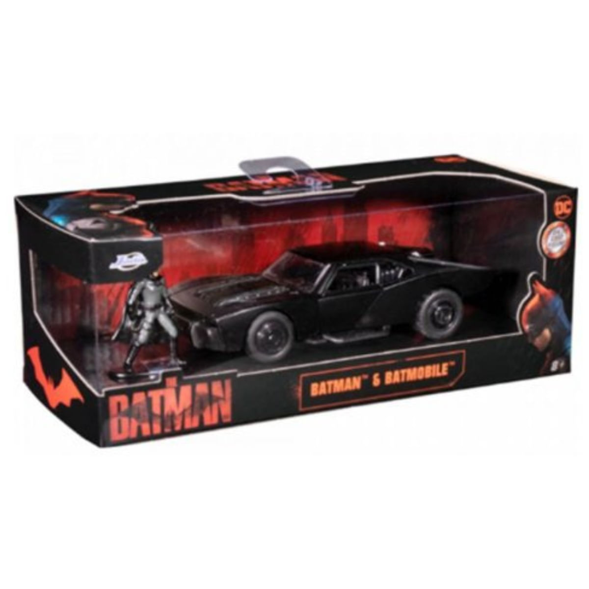 Miniatura Carro Batmóvel 2022 C/ Figura Batman Dc 1/32 Jada 32042