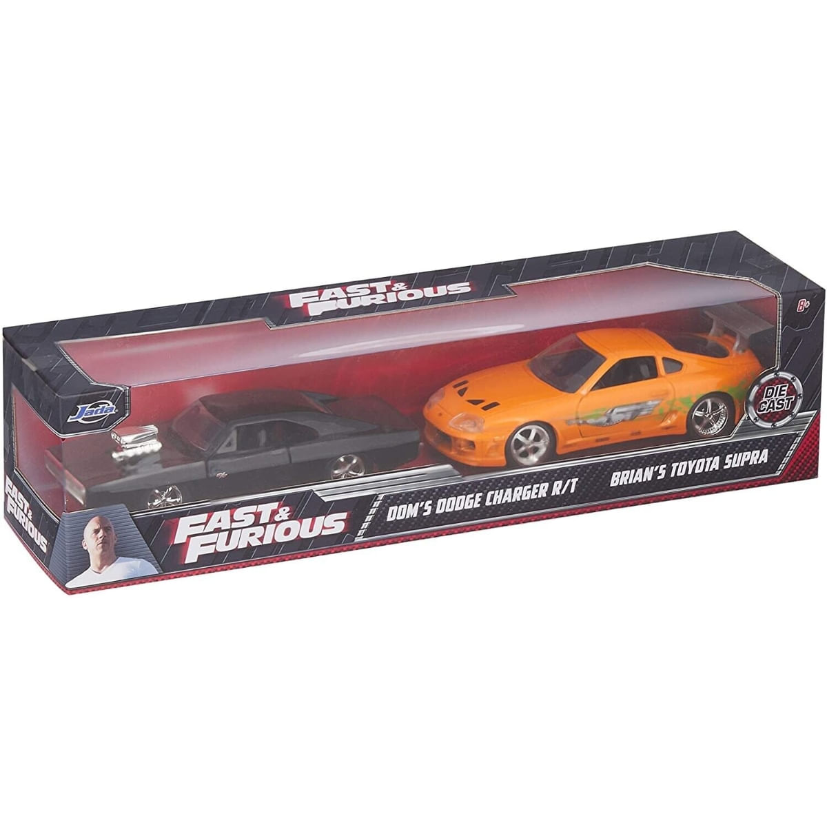 Set Miniatura Carro Toyota Supra BrianS / Dodge Charger R/T Dom'S