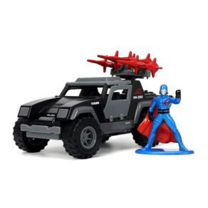 Miniatura-Carro-G-I-Joe-Stinger-c-Figura-Cobra-Commander-1-32